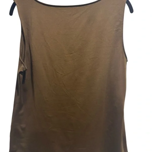 Charter Club Brown Sleeveless Tank Top - Picture 3 of 3